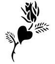 Rose/Heart Stencil #7
