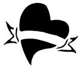 Banner/Heart Stencil #11