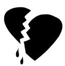 Broken Heart Stencil #13