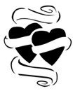 Scroll/Heart Stencil #19