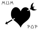 Mum/Pop Heart Stencil #20