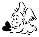 Cupid/Heart Stencil #2