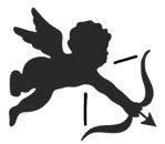 Cupid w/ Bow Stencil #4