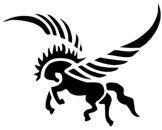 Pegasus Stencil #1