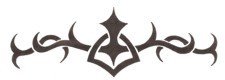 Tribal Vine Lowerback Stencil #10