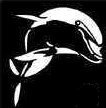 Jumping/Turning Dolphin Stencil #15