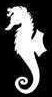 Seahorse Silhouette Stencil #1