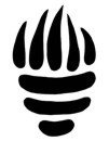 Native American &quot;Paw&quot; Stencil #6