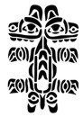 Native American &quot;Totem&quot; Stencil #13