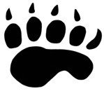 Native American &quot;Paw&quot; Stencil #16