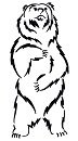 Native American &quot;Bear&quot; Stencil #22