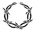 Navel Barb Wire&quot; Stencil #1