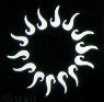 Navel &quot;Tribal Sun&quot; Stencil #4