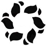 Navel Round &quot;Floral&quot; Stencil #15