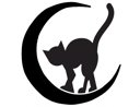 Halloween &quot;Cat on the Moon&quot; Stencil