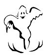 Halloween &quot;Ghost&quot; Stencil