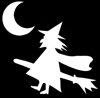 Halloween &quot;Witch Silhouette&quot; Stencil