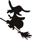Halloween &quot;Flying Witch&quot; Stencil #3