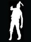 Halloween &quot;Zombie Silhouette&quot; Stencil