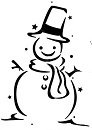 Snowman Stencil