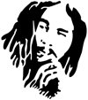 &quot;Bob Marley&quot; Stencil