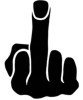 &quot;Middle Finger&quot; Stencil