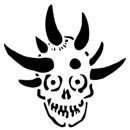 Skull/Horns Stencil #10