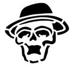 Skull/Derby Stencil #13