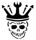 Skull/Crown Stencil #15
