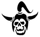 Skull/Helmet Stencil #27