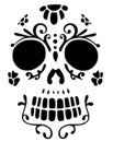 Sugar Skull Stencil #30