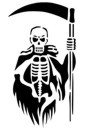 Standing Grim Reaper Stencil #6