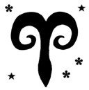 Zodiac Aries Stencil w/ Stars (USA Version)