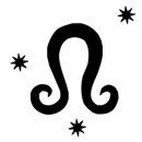 Zodiac Leo Stencil w/ Stars (USA Version)