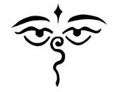 Hinduism &quot;Shiva Eyes&quot; Stencil