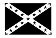 &quot;Confederate Flag&quot; Stencil