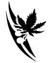 &quot;Tribal Pot Leaf&quot; Stencil