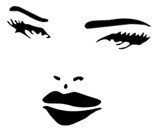 &quot;Lady Face&quot; Stencil