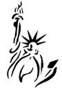 &quot;Statue of Liberty&quot; Stencil