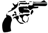 &quot;Hand Gun&quot; Stencil