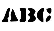 &quot;A-Z Dirty Bakers Font&quot; Stencils