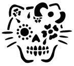 &quot;Hello Kitty Sugar Skull&quot; Stencil