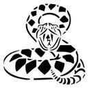 &quot;​Diamondback Snake&quot; Stencil #4