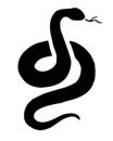 &quot;Silhouette Snake&quot; Stencil #5