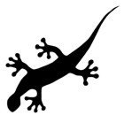 &quot;Silhouette Gecko&quot; Stencil #2