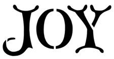 &quot;Joy&quot; Word Stencil