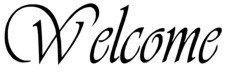 &quot;Welcome&quot; Word Stencil