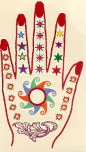 Colored Traditional Henna Temporary Tattoos #1