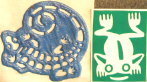 Gecko/Frog Rubber/Plastic Stencils