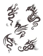 Dragon Paper Stencils #2